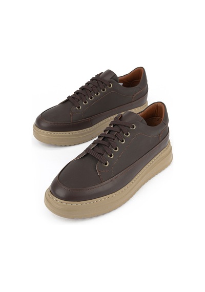Ziya Erkek Hakiki Deri Günlük Sneaker 161983z4022 Kahve 161983z4022 300 40
