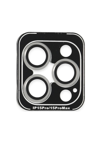 Joko Apple İphone 15 Pro Max Pvd Metal Kamera Lens - Gümüş Çok Renkli