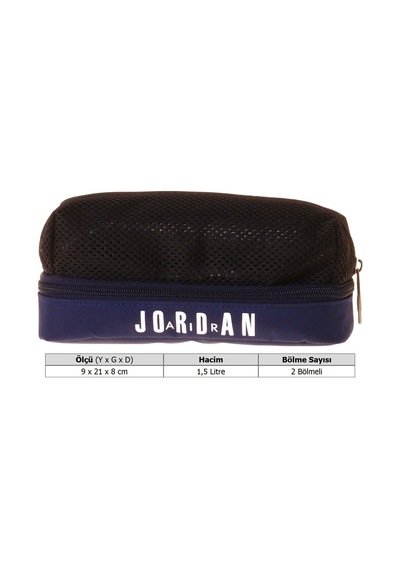Jordan Air Houston Navy Blue Erkek Çocuk Lacivert Üç Gözlü Kalemlik/kalem Çantası - Q3179