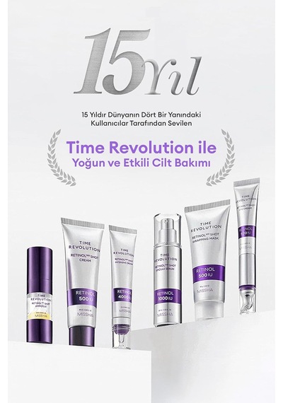 Retinol İçerikli 2 Adımlı Jel Maske Time Revolution Retinol 1000 Shot 2 Step Solution Mask, 8420