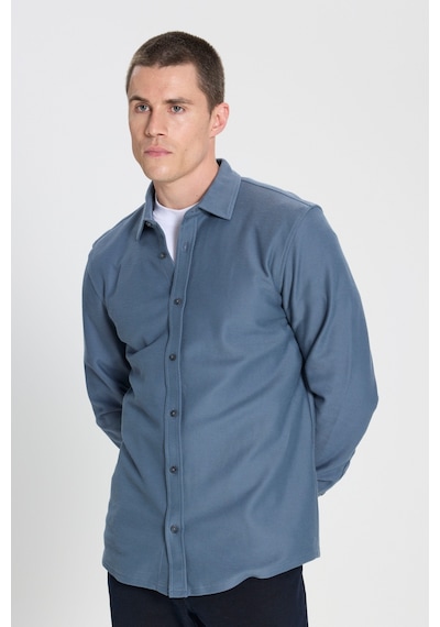 Wrangler Regular Fit Normal Kesim Pamuk İndigo Gömlek W242585315 İndigo
