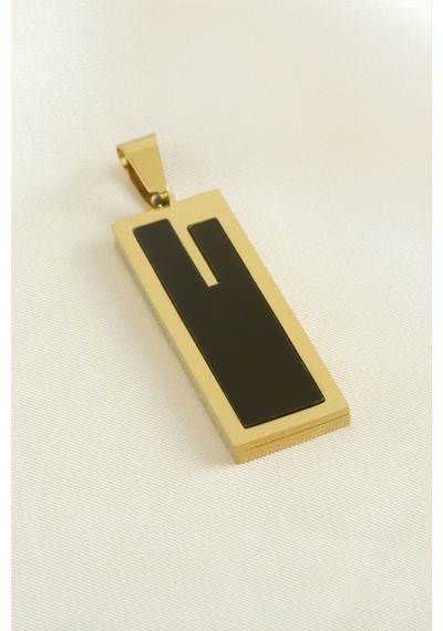 Dikdörtgen Çelik Kolye Ucu 1,3 3,8 Cm Çok Renkli