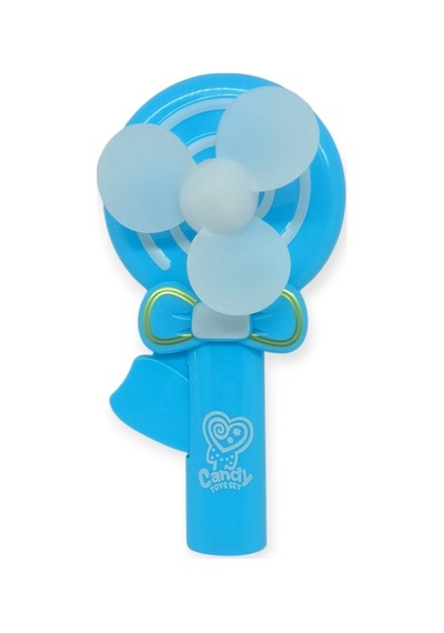 Lolipop Model El Fanı - Mavi 1 Adet