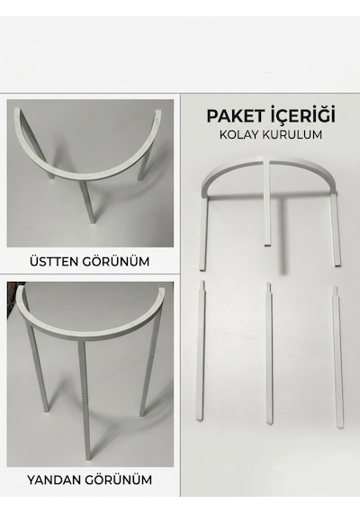 Büyük Boy Uzayabilen Bitki Destek Halkası Bitkileriniz İçin Pratik Ve Sağlam Destek