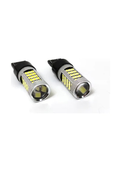 T20 7443 Çift Devre Büyük Dipsiz Led Ampul 63 Ledi Beyaz 2 Adet