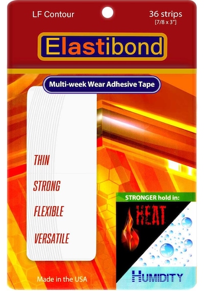 True Tape Elastibond Protez Saç Bandı Oval Lf 7/8" X 3" - 2cm X 7.5cm 36 Adet
