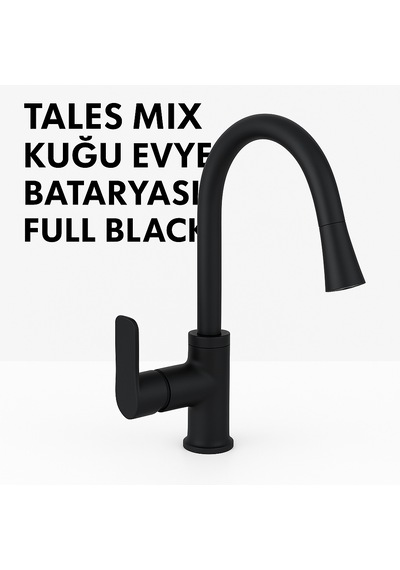 Tales Mix Kuğu Evye Bataryası Full Black Siyah