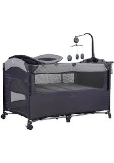 Prego 8044 Miami Plus Anne Yanı Oyun Parkı 70x120 Cm Gri