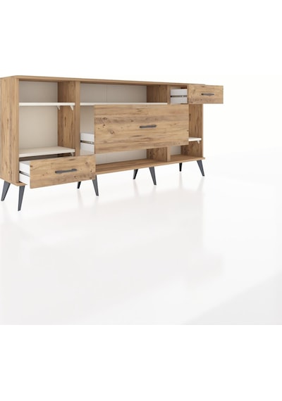 Arges Konsol 4 Raflı 3 Çekmeceli 176x30x83 Çam-aytaşı/çam Aytaşı/çam Arges Konsol 4 Raflı 3 Çekmeceli 176x30x83 Çam-aytaşı/çam Aytaşı/çam