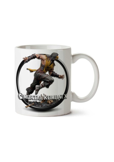 Mortal-kombat-x-png-pic İki Tarafı Baskılı Kupa Bardak Çok Renkli