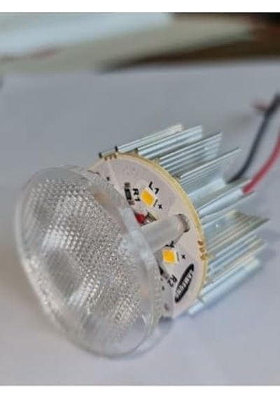 10&apos Lu Paket Dekoratif Yuvarlak Tente Içi Kasasız Led Armatür 12v - Beyaz Işık 6500k