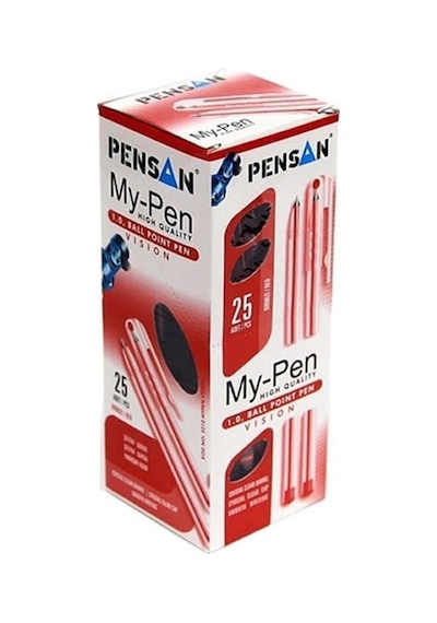 Pensan My-pen 25 Li1.0 Mm Kırmızı Tükenmez Kalem