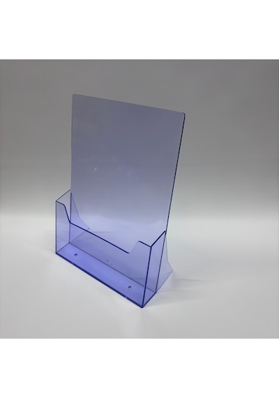 Şeffaf Mor Renk A4 Masaüstü Broşürlük Fiyatlık 10lu Paket