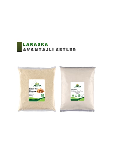 Glutensiz Un Seti Badem Unu 500g Hindistan Cevizi Unu 500g