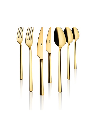 Klas Titanyum Gold 7 Parça Çatal Kaşık Bıçak Takımı