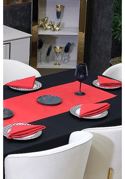 Dream Kumaş Peçete Modelleri Leke Tutmaz Kumaş Peçete Çeyiz Seti 6lı Paket Kırmızı