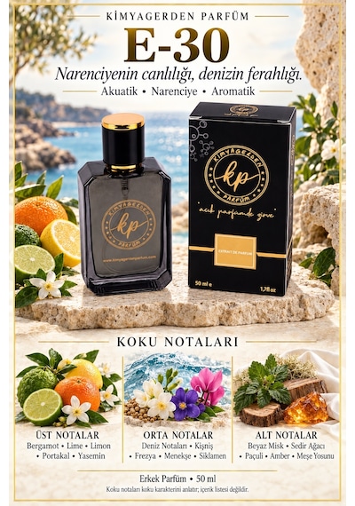 KP E-30 Erkek Parfüm EDP 50 ML