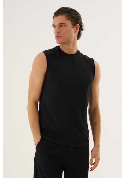 Alexander Gardi Alexandergardı Kolsuz Erkek T-shirt Siyah