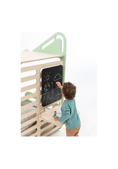 Sleepy Montessori Karyola 90x190 Cm Yatak Mint Salıncak Masa Yazı Tahtası Kaydırak Tırmanma Tahtası Sleepy Montessori Karyola 90x190 Cm Yatak Mint Salıncak Masa Yazı Tahtası Kaydırak Tırmanma Tahtası