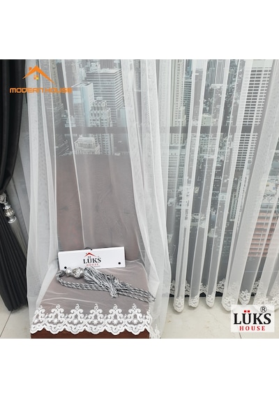 Lüks Grek Etek Işlemli Tül Perde 1 Yüksek Kaliteli- Modern House Lüks Grek Etek Işlemli Tül Perde 1 Yüksek Kaliteli- Modern House