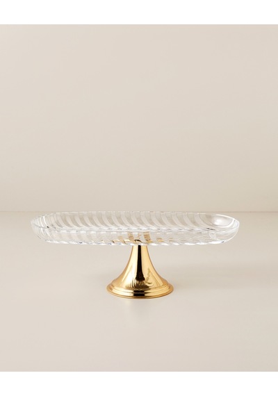 Lumin Cam Kek Standı 13,5x33 Cm Gold Altın