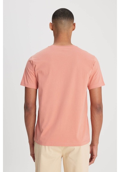Lee Regular Fit Bisiklet Yaka Somon Erkek T-shirt L60ufquk Somon