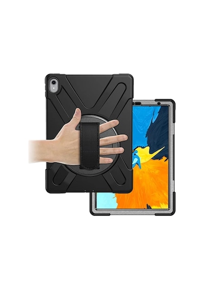 Apple iPad Uyumlu, Pro 11 İnch 2021-2020-2018 3 Katmanlı Standlı Zırh Kılıf- 5775