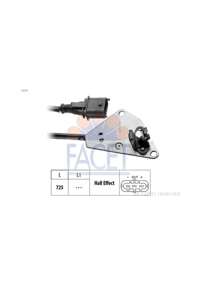 Eksantrik Devir Sensörü - Alfa Romeo Spider, 156, Gt, 166, Gtv, 145 - Facet-90210 31093316