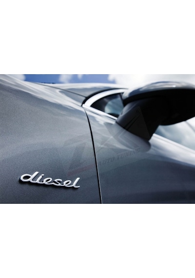 Porsche Diesel Krom Abs 3M 3D Çamurluk Yanı Yazı Logo Ürü
