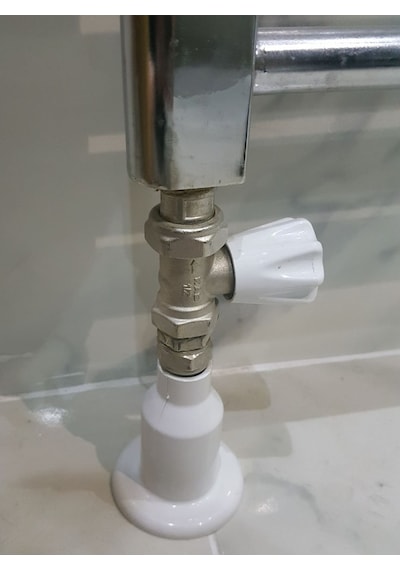 Radyatör / Petek Pex Boru Gizleme Aparatı - (Kromajlı)