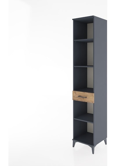 Hyperion Dolap 4 Raflı Tek Çekmeceli 44x44x221 Antrasit-çam Antrasit
