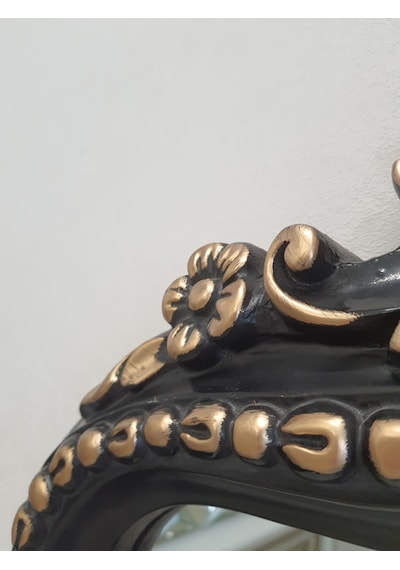 Ayna Denizi Princess Great Black Gold Model Siyah Altın Renk Dekoratif Boy Aynası