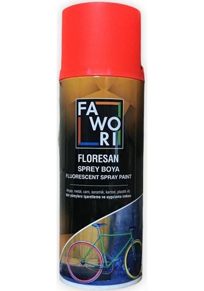 Fawori Floresan Sprey Boya Kırmızı 400 ML.