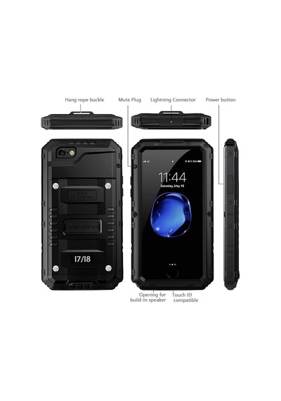 İphone 7 / 8 Uyumlu Ip68 Su Geçirmez Ve Darbeye Dayanıklı Zırh Kılıf