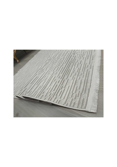 Denf Home İskandinav Sisal Loop Yumuşak Doku Özel Kesim Modern Salon Koridor Oturma Mutfak Halısı Kilim Yolluk Krem - Krem