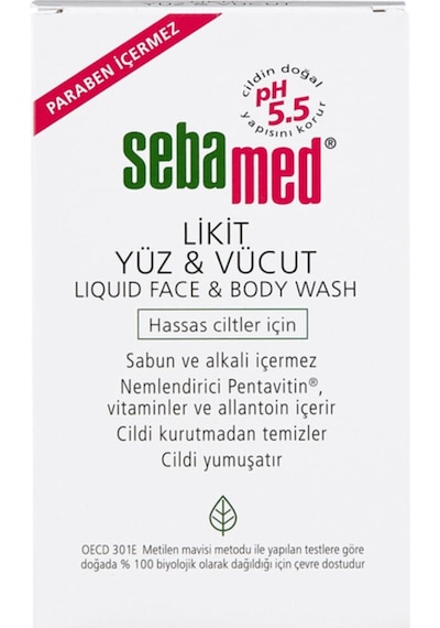 Hassas Ciltler Için Ph5.5 Yüz Ve Vücut Temizleyici Likit 200 Ml