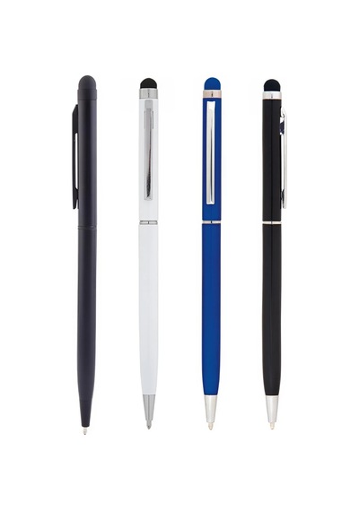 Özel Seri Günlük Dokunmatik Not Promosyon Baskılı Şık Kurumsal Hediye Touchpen Kalem Mavi