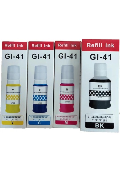 Canon Pixma Gı-41 Mürekkep Takım 4 Renk Set Uyumlu