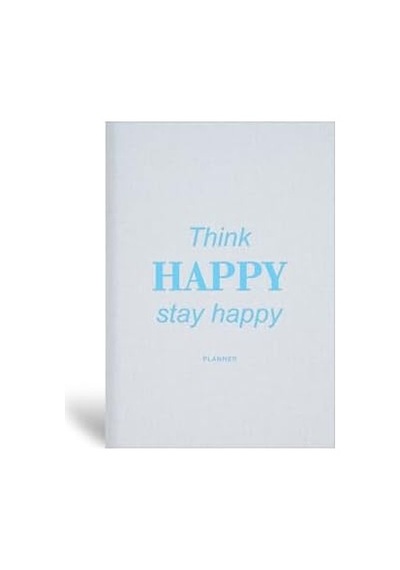 15x21 Keten Süresiz Planlayıcı Ajanda Defter Mavi 103 Ivory