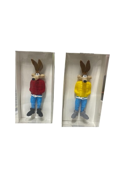 16 Cm Kolleksiyonluk Hediyelik Masa Üstü 3d Baskı Coyote Fiğür 8494