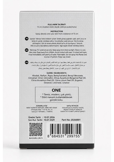 Lacharel One Ve Ambre 2'li Kadın Parfüm Seti Eau De Parfum 2x50 Ml Ferah