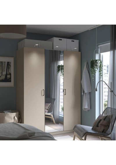 Ikea Bej Şık Kapaklı Gardırop