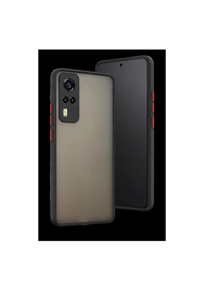 Vivo Y53s Kılıf Montreal Silikon Kapak - Siyah İtdark57219