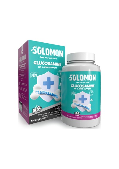 Ayrex Solomon Glucosamine Tablet Kedi Ve Köpekler İçin Eklem Ve Kas Sağlığı Tamamlayıcı Glukozamin Takviye Gıda