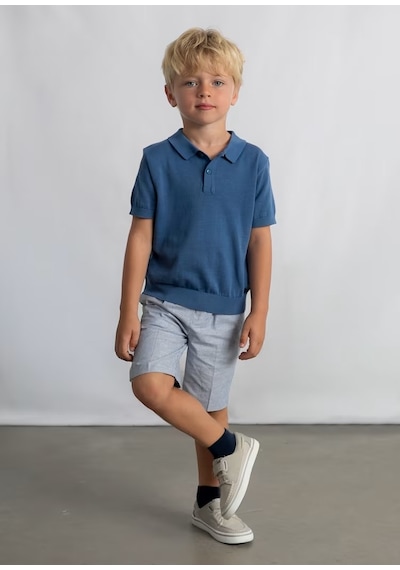 Mayoral Polo Yaka Erkek Çocuk T-shirt 3106 İndigo
