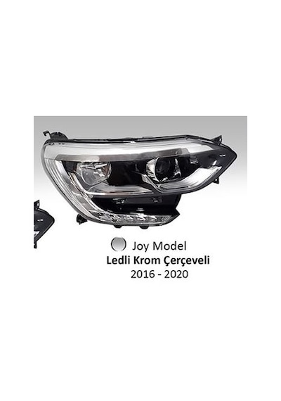 Renault Megane Iv 2017- Far Joy Model Ledli Krom Çerçeveli Motorlu Sağ 260106827r