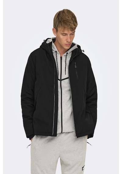 Only & Sons Onsjayden Hood Jacket Otw Vd Siyah 22025214 Siyah