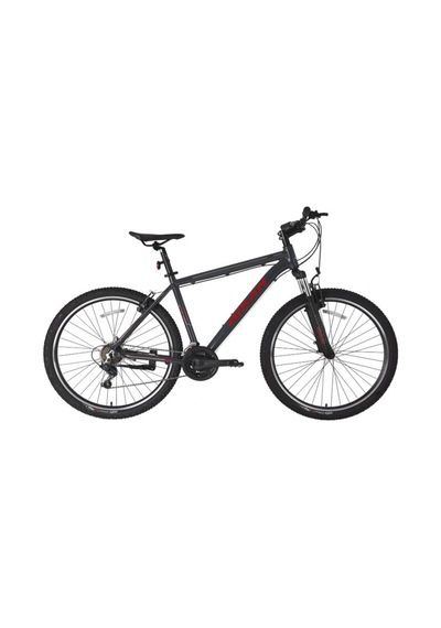 Bisan Atlas 26 V Fren 43 Cm Parlak Gri Kırmızı Mtb Dağ Bisikleti Gri - Kırmızı