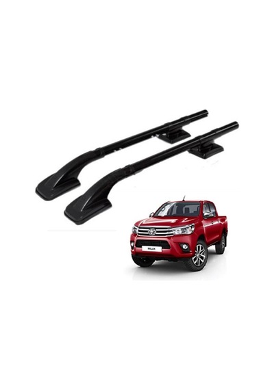 Toyota Uyumlu HILUX 2016 SONRASI ARA ATKISIZ TAVAN ÇITASI PORT BAGAJ SİYAH