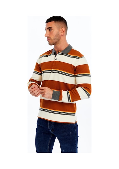 Ar-ma Erkek Ribanalı Regular Fit Çizgili %95 Pamuk %5 Elastane Ringel Pike Kumaş Polo Yaka Düğmeli Sweatshirt K30554953102 Kahverengi-k3 Kahverengi - Krem Ar-ma Erkek Ribanalı Regular Fit Çizgili %95 Pamuk %5 Elastane Ringel Pike Kumaş Polo Yaka Düğmeli Sweatshirt K30554953102 Kahverengi-k3 Kahverengi - Krem